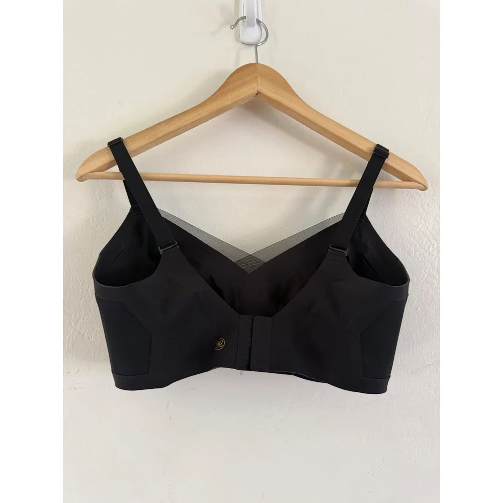 Honeylove Crossover Bra Set of 2 Black Wire Free Support 36D/DD